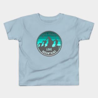 Hate People Love Mountains Kids T-Shirt